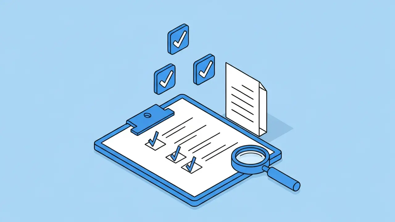 Clipboard with a detailed checklist and legal documents for EB-1A immigration petition preparation
