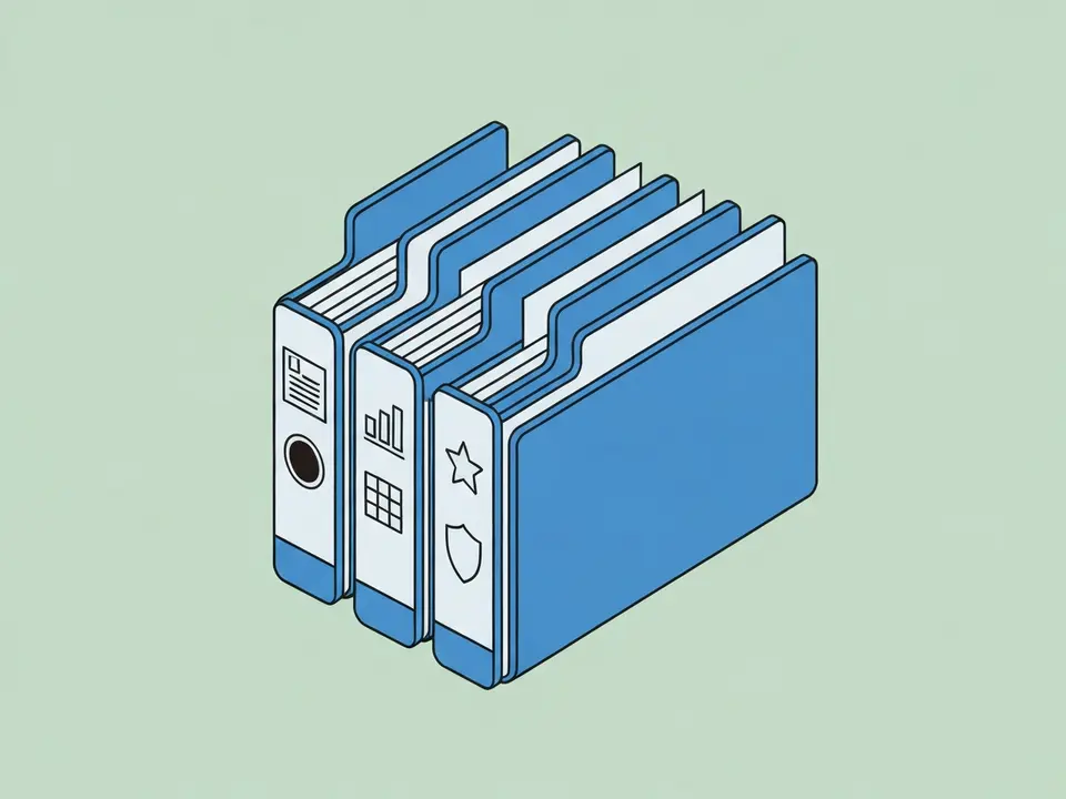 Legal petition binder with five labeled tab dividers for Article, Traffic Data, Comparison Table, Editorial Standards, and Supplementary Evidence